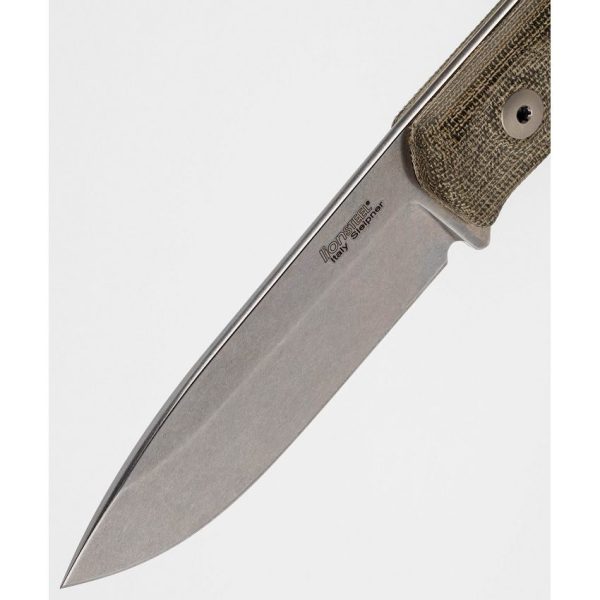 LionSTEEL B41 Bushcraft Fixed Blade Green Micarta Sleipner