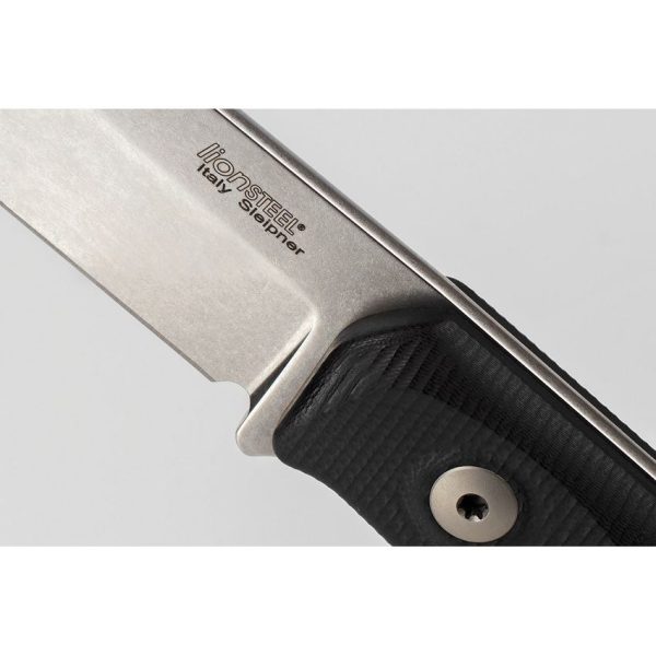 LionSTEEL B41 Bushcraft Black G10 Fixed Blade Sleipner Steel
