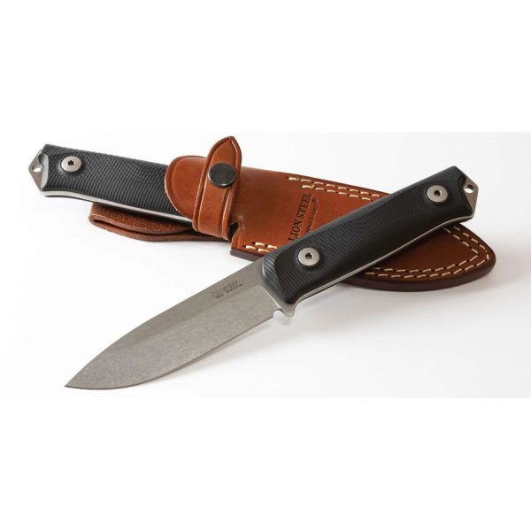 LionSTEEL B41 Bushcraft Black G10 Fixed Blade Sleipner Steel