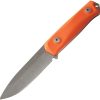 LionSTEEL B41 Bushcraft Orange G10 Fixed Blade Sleipner Steel