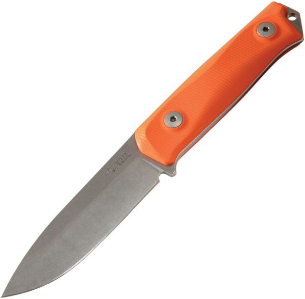 LionSTEEL B41 Bushcraft Orange G10 Fixed Blade Sleipner Steel