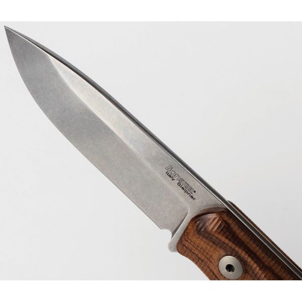 LionSTEEL B41 Bushcraft Fixed Blade Knife Santos Wood Sleipner