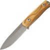 LionSTEEL B41 Bushcraft Fixed Blade Sleipner Olive Wood