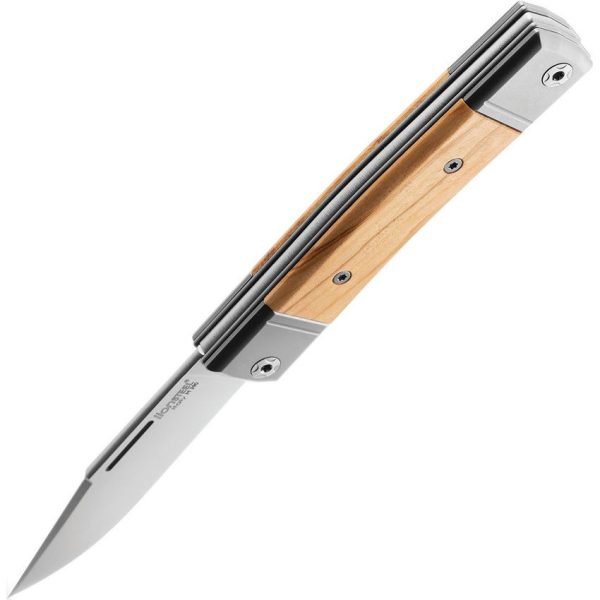 LionSTEEL BestMan Slipjoint Folding Knife M390 Olive Wood