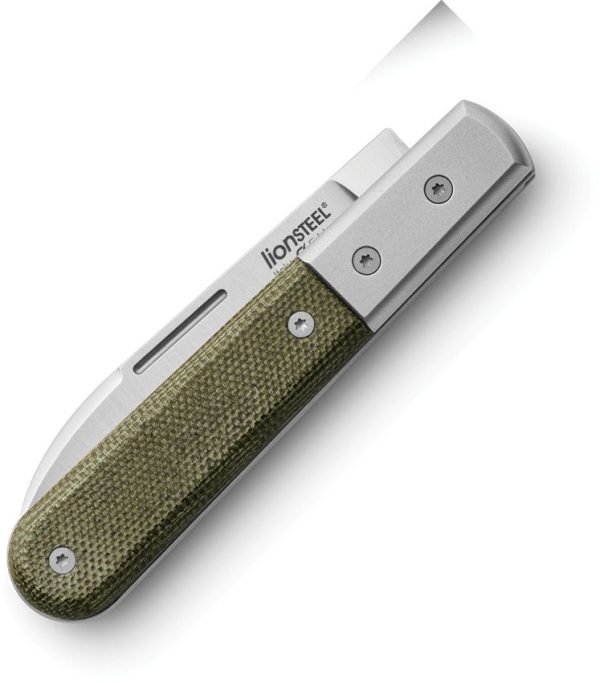 LionSTEEL Barlow Roundhead Green M390 Folding Knife Italy