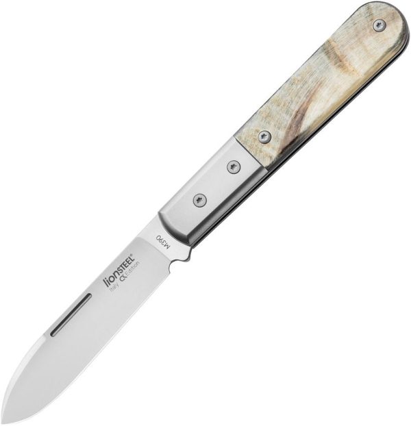 LionSTEEL Barlow Roundhead Ram M390 Folding Knife Ram's Horn
