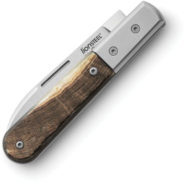 LionSTEEL Barlow Roundhead Ram M390 Folding Knife Ram's Horn