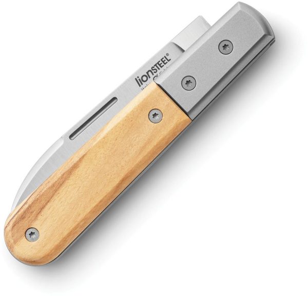 LionSTEEL Barlow Roundhead M390 Olive Wood Folding Knife