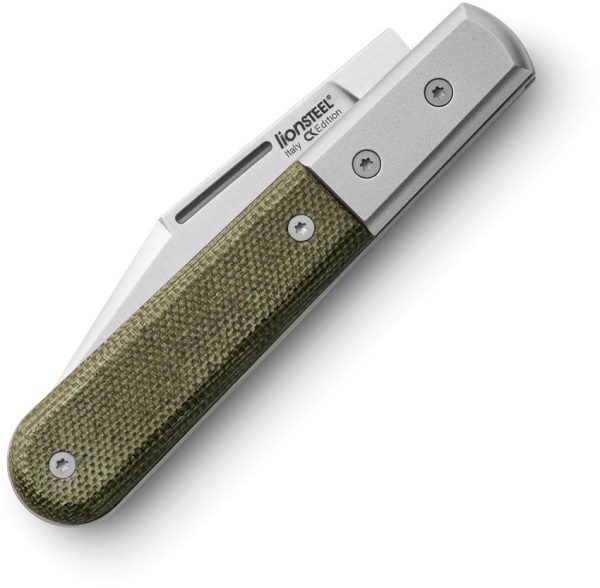 LionSTEEL Barlow Shuffler Green M390 Folding Knife Italy