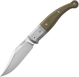 LionSTEEL Gitano Slip Joint Green Canvas Niolox Folding Knife