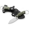 LionSTEEL H1 Fixed Blade Skinner M390 Green Micarta Leather Sheath