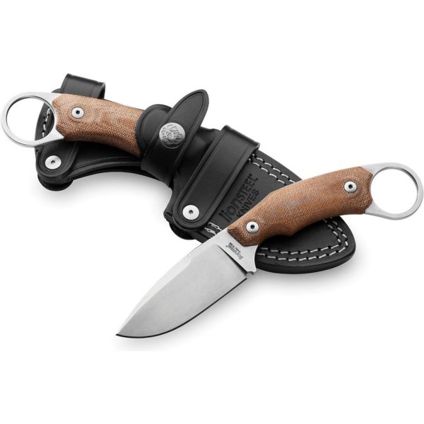LionSTEEL H2 Fixed Blade Drop Point M390 Micarta Knife