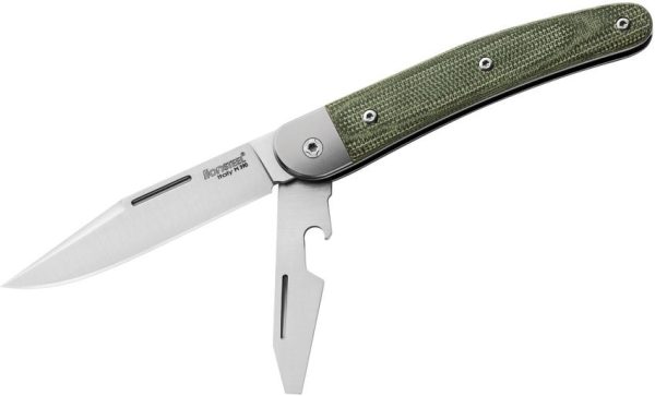 LionSTEEL Jack Folder Green Micarta M390 Folding Knife