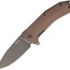 LSTKURBBR.jpg LionSTEEL KUR Linerlock Folding Knife Sleipner Steel Brown G10