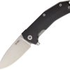 LionSTEEL KUR Linerlock Folding Knife Sleipner Steel Black G10
