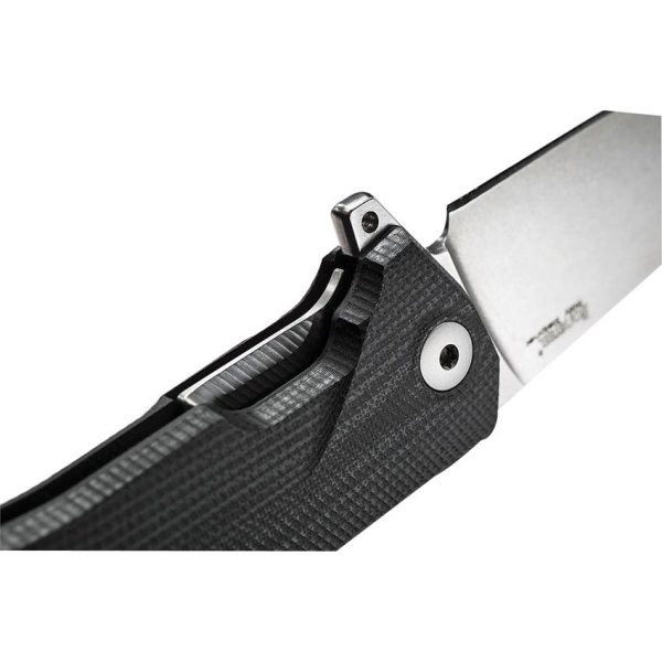 LionSTEEL KUR Linerlock Folding Knife Sleipner Steel Black G10
