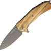 LionSTEEL KUR Linerlock Folding Knife Sleipner Olive Wood