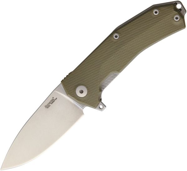 LionSTEEL KUR Linerlock Green G10 Folding Knife Sleipner Steel
