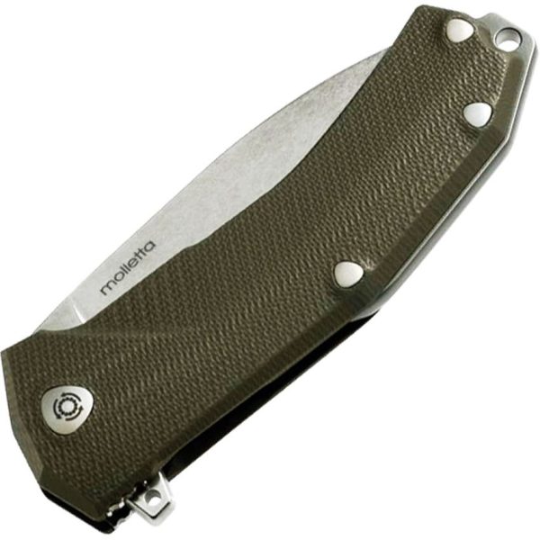 LionSTEEL KUR Linerlock Green G10 Folding Knife Sleipner Steel