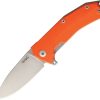LionSTEEL KUR Orange G10 Folding Knife Sleipner Steel