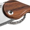 LionSTEEL LionBeat Heart Santos Wood Folding Knife 440 Stainless