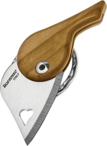 LionSTEEL LionBeat Heart Olive Wood Folding Knife Italy