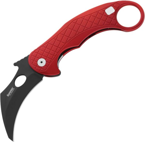 LSTLE1ARB.jpg LionSTEEL L.E.ONE Framelock Red CPM MagnaCut Folding Knife