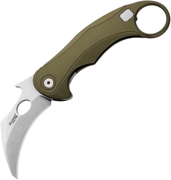LionSTEEL LEone Mid Framelock Green M390 Folding Knife