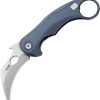 LionSTEEL LEone Mid Framelock Blue M390 Folding Knife