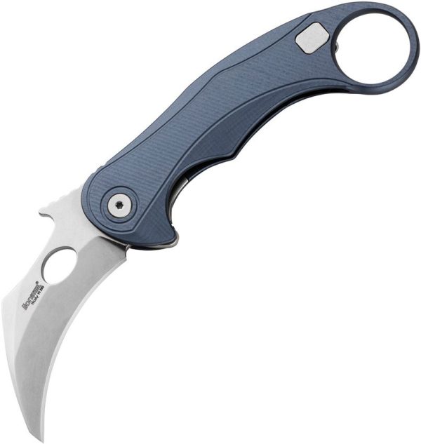 LionSTEEL LEone Mid Framelock Blue M390 Folding Knife