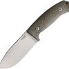 LionSTEEL M3 Fixed Blade Green Canvas Micarta Niolox Steel