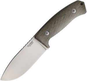 LionSTEEL M3 Fixed Blade Green Canvas Micarta Niolox Steel