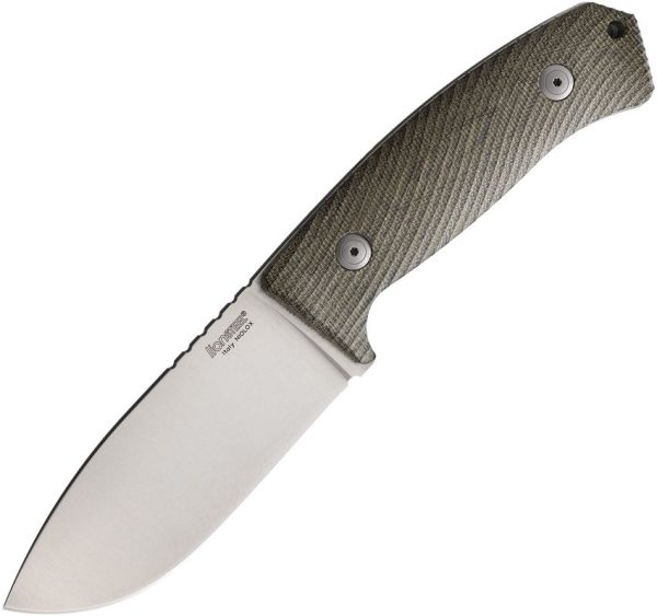 LionSTEEL M3 Fixed Blade Green Canvas Micarta Niolox Steel