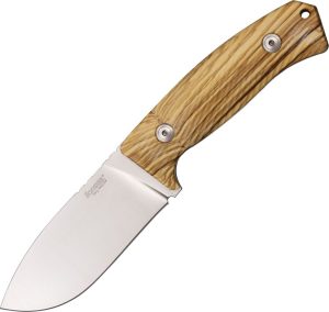 LionSTEEL Hunter Fixed Blade Niolox Steel Olive Wood Handle