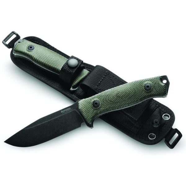 LionSTEEL M5 Fixed Blade Green Micarta Sleipner Steel