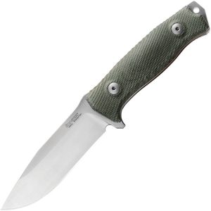 LionSTEEL M5 Fixed Blade Green Micarta Sleipner Steel Knife