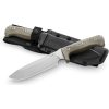 LionSTEEL M7 Fixed Blade Satin Sleipner Steel Green Micarta