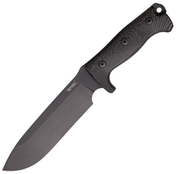 LionSTEEL Fixed Blade 7" Sleipner Steel Black Micarta Knife