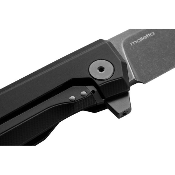 LionSTEEL Myto Framelock Folding Knife M390 Black Aluminum