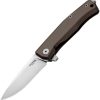 LionSTEEL Myto Framelock Folding Knife M390 Brown Aluminum