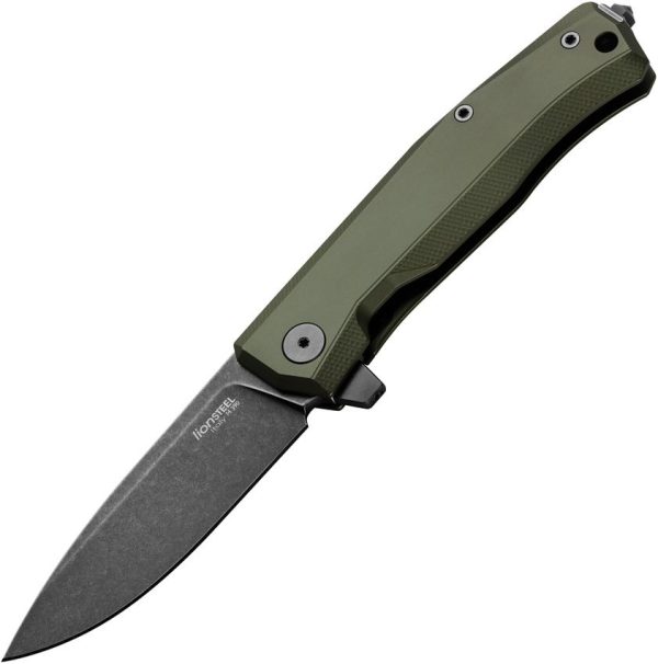 LionSTEEL Myto Framelock Green Aluminum M390 Folding Knife