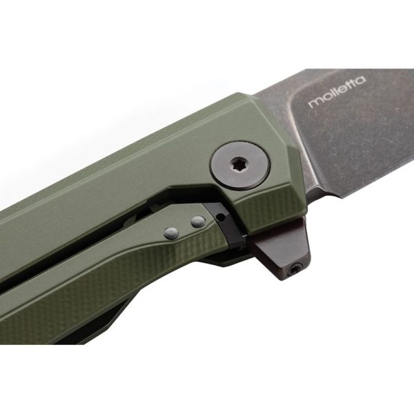 LionSTEEL Myto Framelock Green Aluminum M390 Folding Knife
