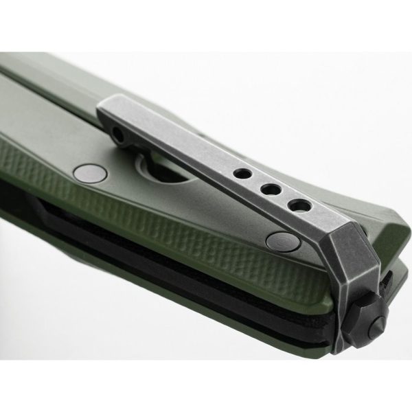 LionSTEEL Myto Framelock Green Aluminum M390 Folding Knife