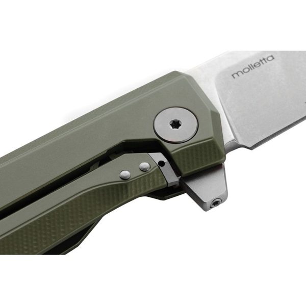 LionSTEEL Myto Framelock Green Aluminum M390 Folding Knife