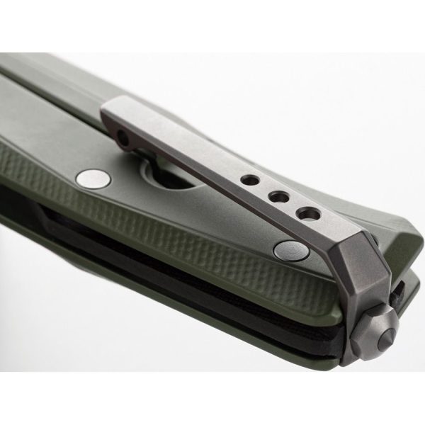 LionSTEEL Myto Framelock Green Aluminum M390 Folding Knife