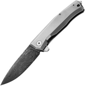LSTMT01DGY.jpg LionSTEEL Myto Framelock Damascus Gray Titanium Folding Knife