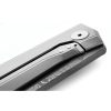 LionSTEEL Myto Framelock Damascus Gray Titanium Folding Knife