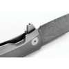 LionSTEEL Myto Framelock Damascus Gray Titanium Folding Knife