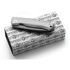 LionSTEEL Myto Framelock Damascus Gray Titanium Folding Knife