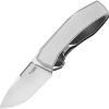 LionSTEEL N.ONE Framelock Gray Folding Knife CPM MagnaCut
